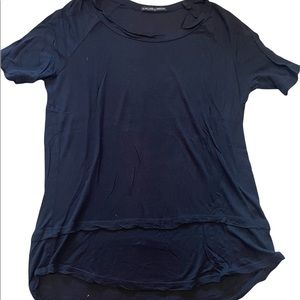 Harlowe & Graham Women Black Short Sleeve T-Shirt S